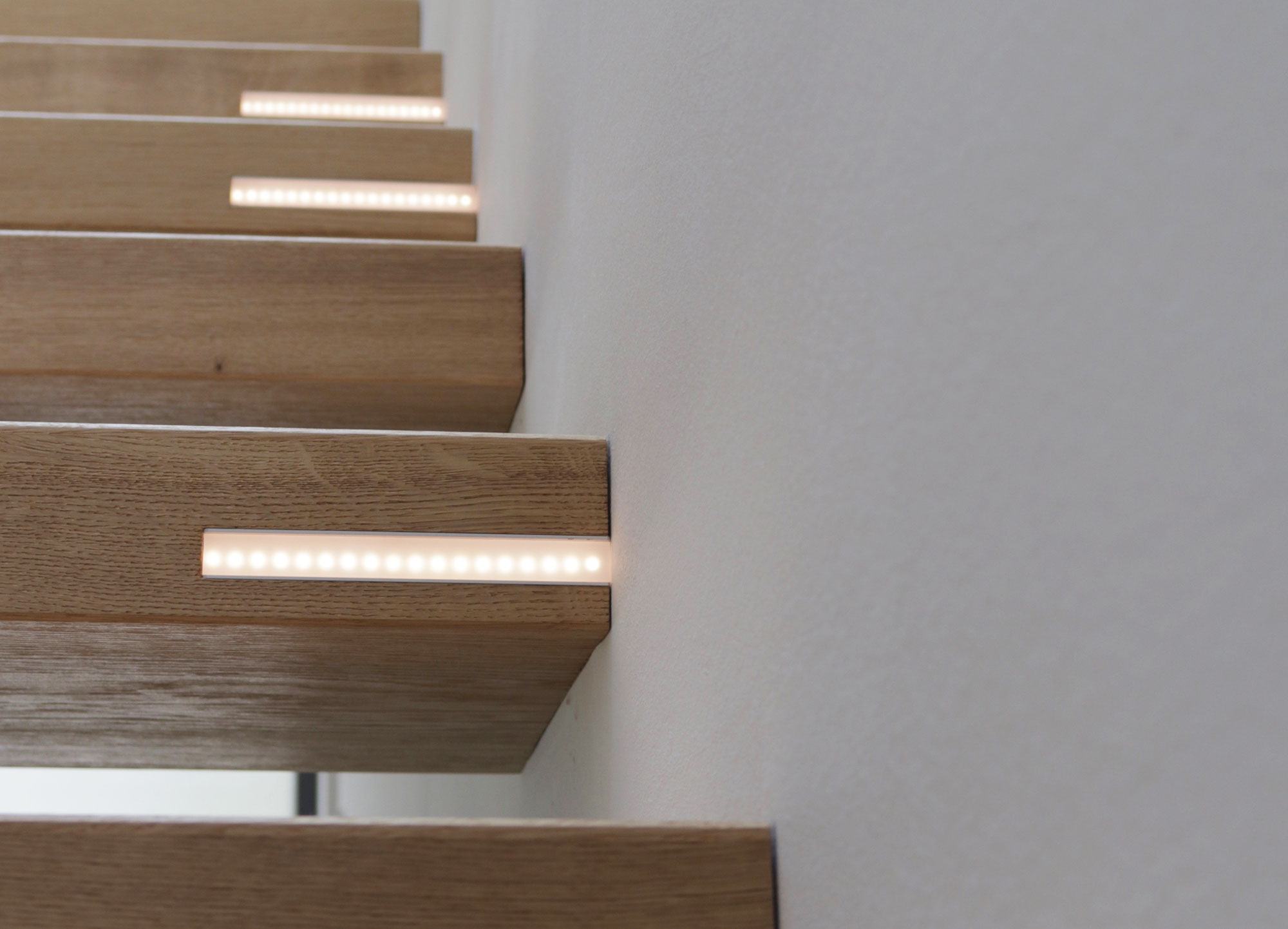 Treppe mit led beleuchtung